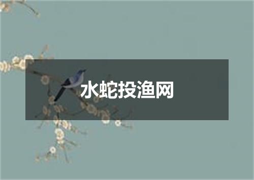 水蛇投渔网