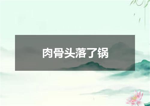 肉骨头落了锅