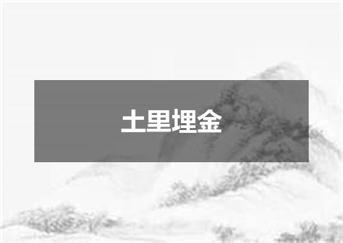 土里埋金