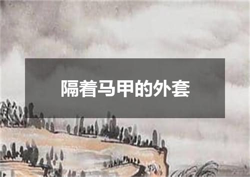 隔着马甲的外套