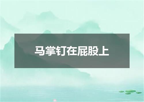 马掌钉在屁股上