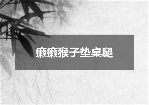 癞癞猴子垫桌腿