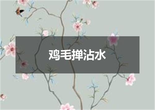 鸡毛掸沾水