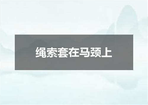 绳索套在马颈上