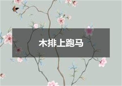 木排上跑马