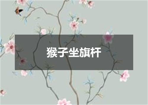 猴子坐旗杆