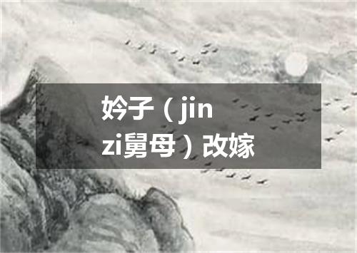 妗子（jin zi舅母）改嫁