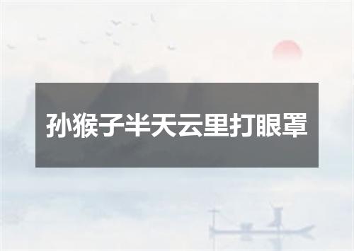 孙猴子半天云里打眼罩