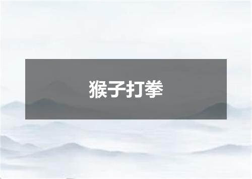 猴子打拳