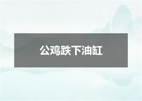 公鸡跌下油缸