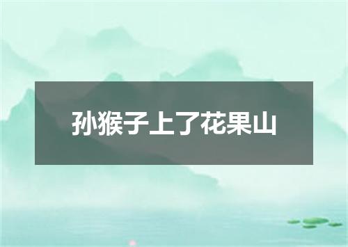 孙猴子上了花果山
