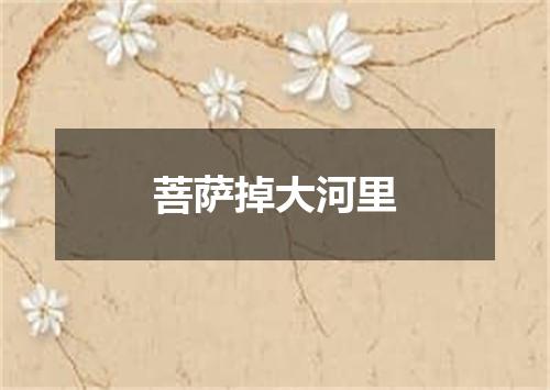 菩萨掉大河里