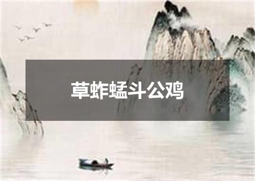草蚱蜢斗公鸡