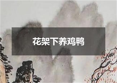花架下养鸡鸭