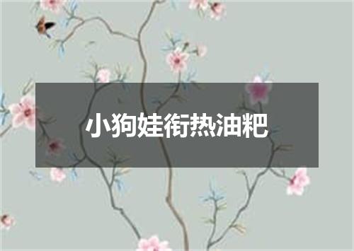 小狗娃衔热油粑
