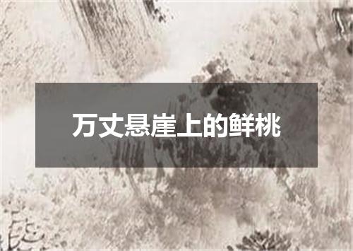 万丈悬崖上的鲜桃