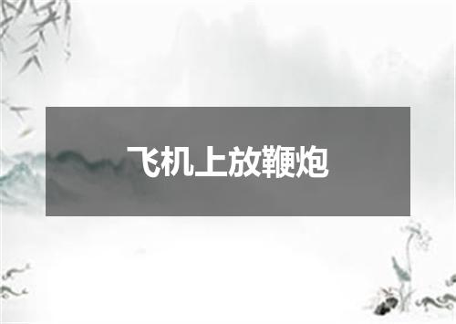 飞机上放鞭炮