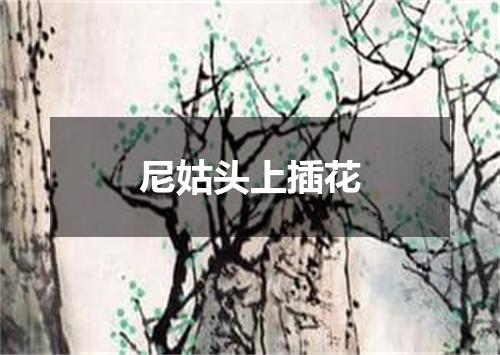 尼姑头上插花
