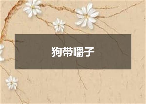 狗带嚼子