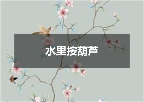 水里按葫芦