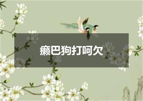 癞巴狗打呵欠