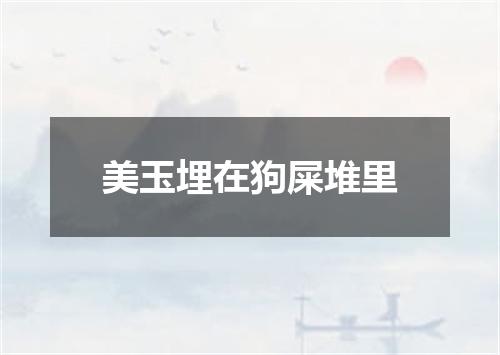 美玉埋在狗屎堆里