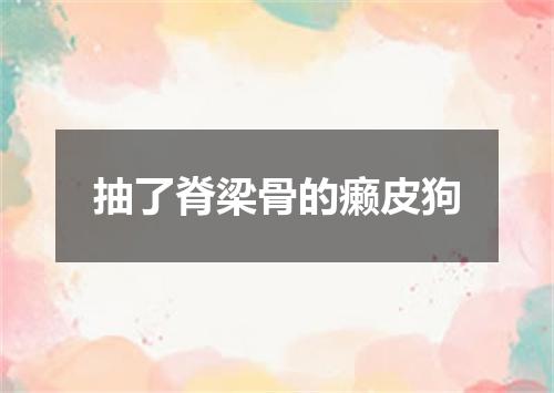 抽了脊梁骨的癞皮狗