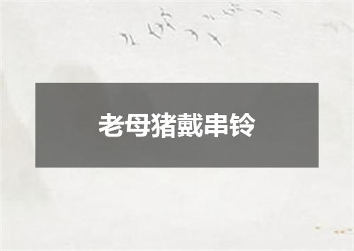 老母猪戴串铃