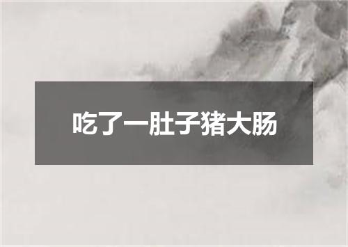 吃了一肚子猪大肠