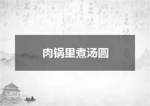 肉锅里煮汤圆