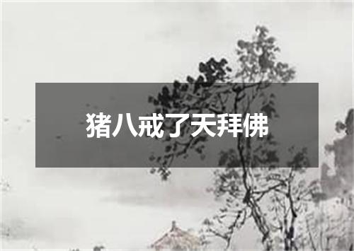 猪八戒了天拜佛