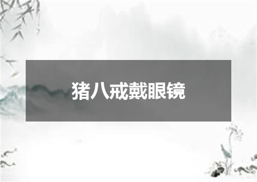 猪八戒戴眼镜