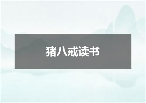 猪八戒读书