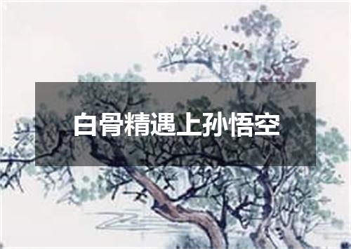 白骨精遇上孙悟空