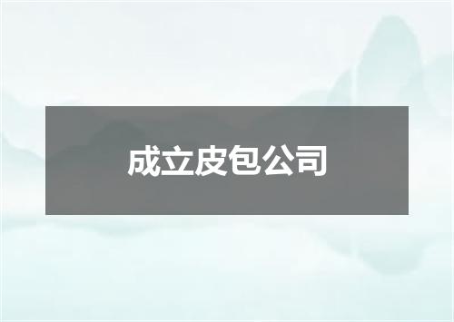 成立皮包公司