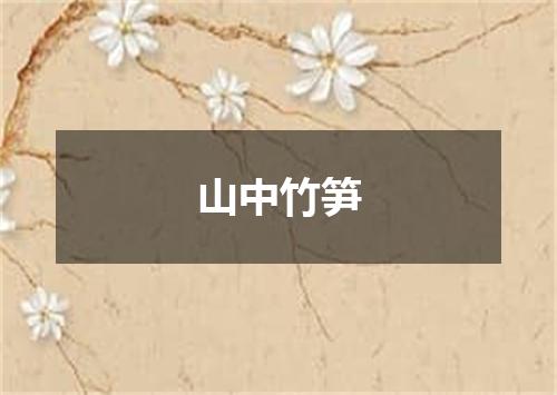 山中竹笋