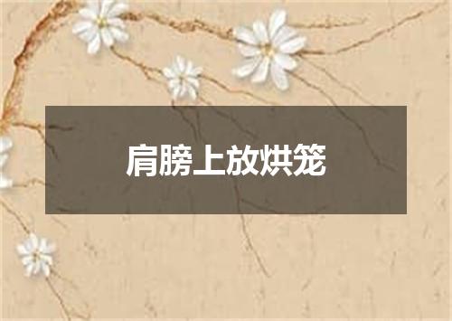 肩膀上放烘笼