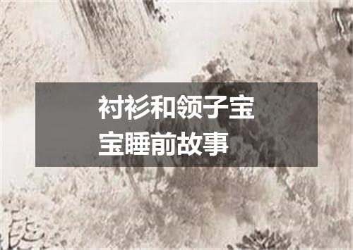 衬衫和领子宝宝睡前故事