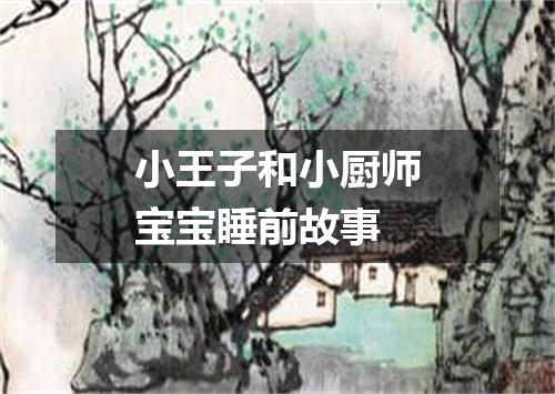 小王子和小厨师宝宝睡前故事