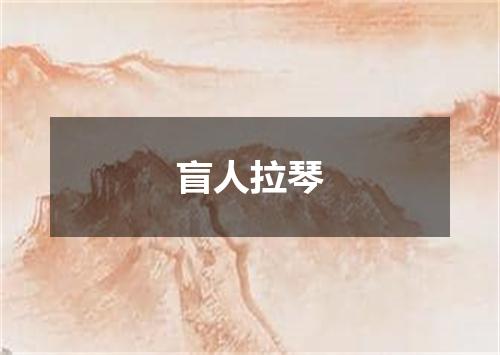 盲人拉琴