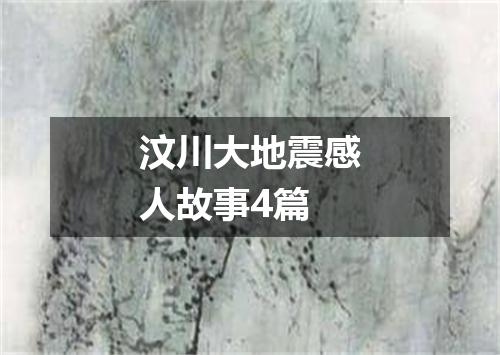 汶川大地震感人故事4篇