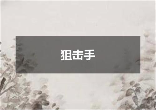 狙击手