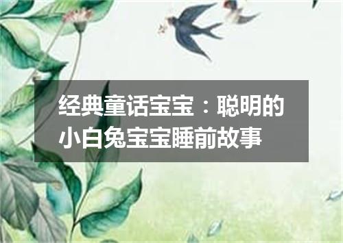 经典童话宝宝：聪明的小白兔宝宝睡前故事