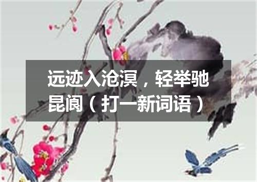 远迹入沧溟，轻举驰昆阆（打一新词语）