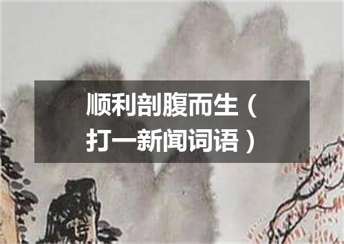 顺利剖腹而生（打一新闻词语）