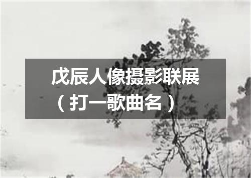戊辰人像摄影联展（打一歌曲名）