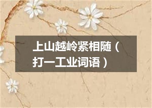 上山越岭紧相随（打一工业词语）