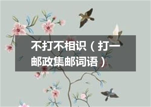 不打不相识（打一邮政集邮词语）