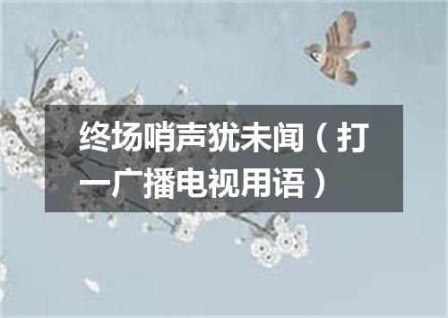 终场哨声犹未闻（打一广播电视用语）