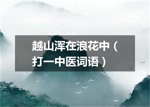 越山浑在浪花中（打一中医词语）